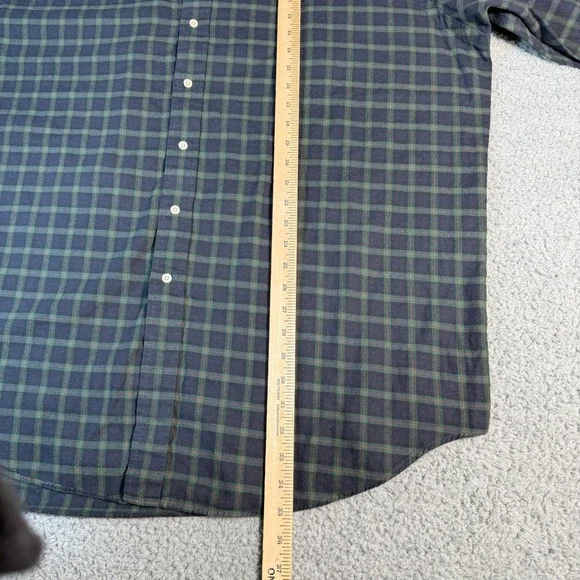 Ralph Lauren Button-Down Shirt Mens 2XLT Casual Green Plaid Classic Fit Preppy - Picture 7 of 8